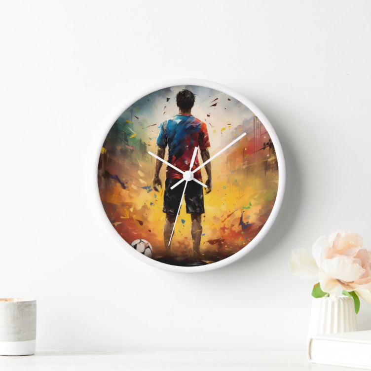 Football Hero Wall Clock