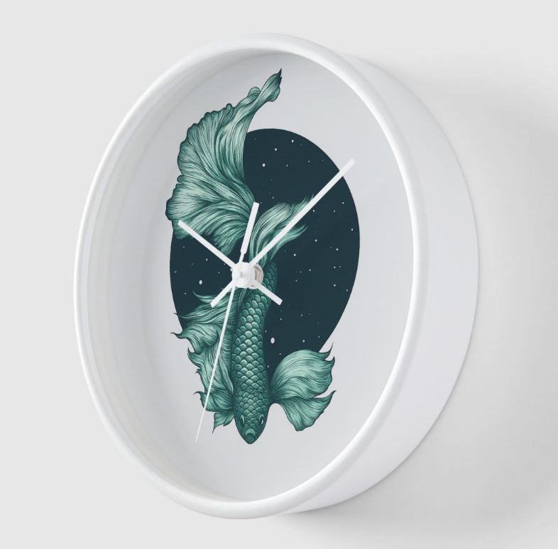 Betta Fish Wall Clock