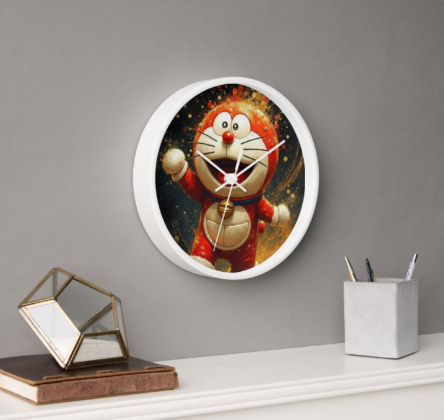Playful Cartoon-Inspired Wall Clock