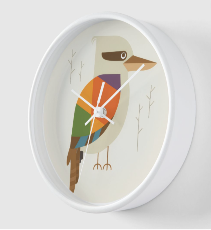Geometric Bird Wall Clock