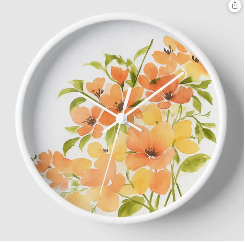 Blossom Bloom Wall Clock