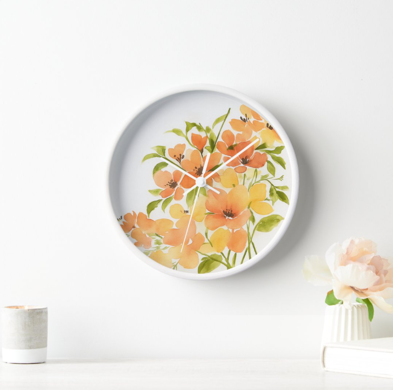 Blossom Bloom Wall Clock