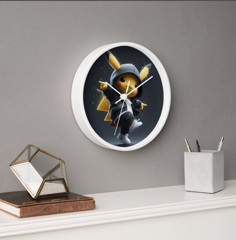 Streetwear Pikachu Wall Clock