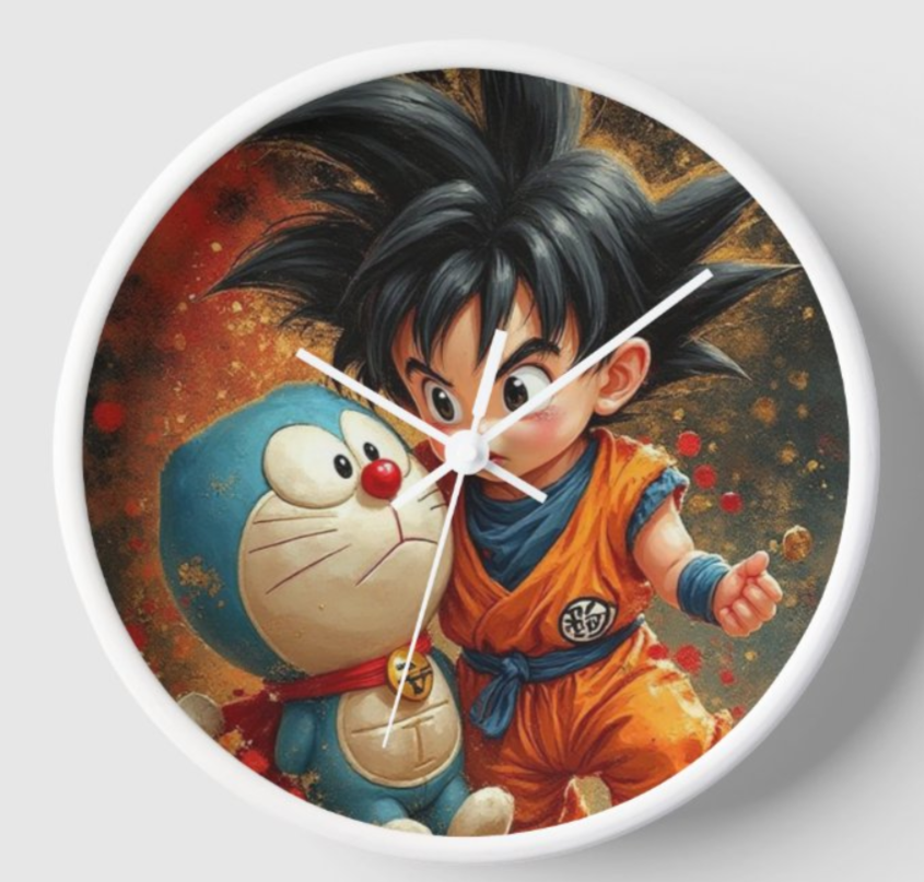 Chibi Duo Anime Wall Clock