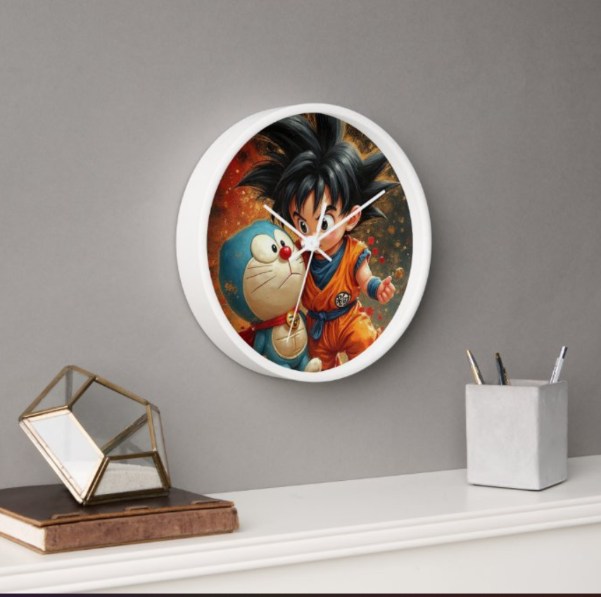 Chibi Duo Anime Wall Clock