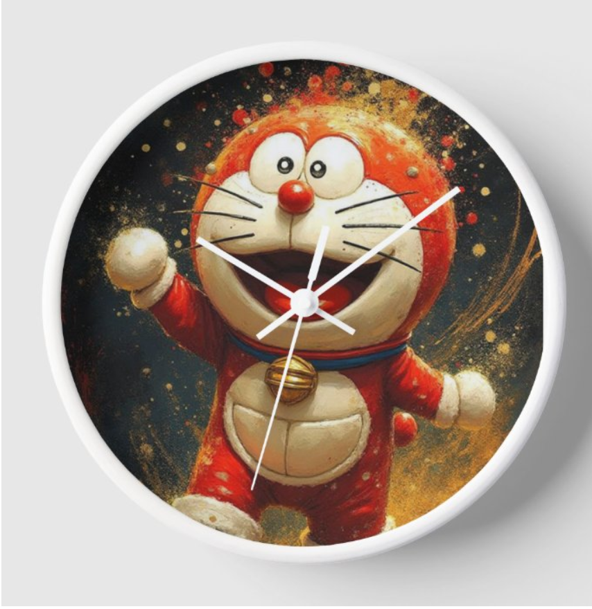 Playful Cartoon-Inspired Wall Clock