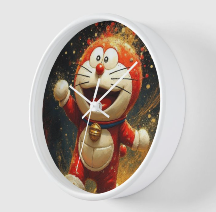 Playful Cartoon-Inspired Wall Clock
