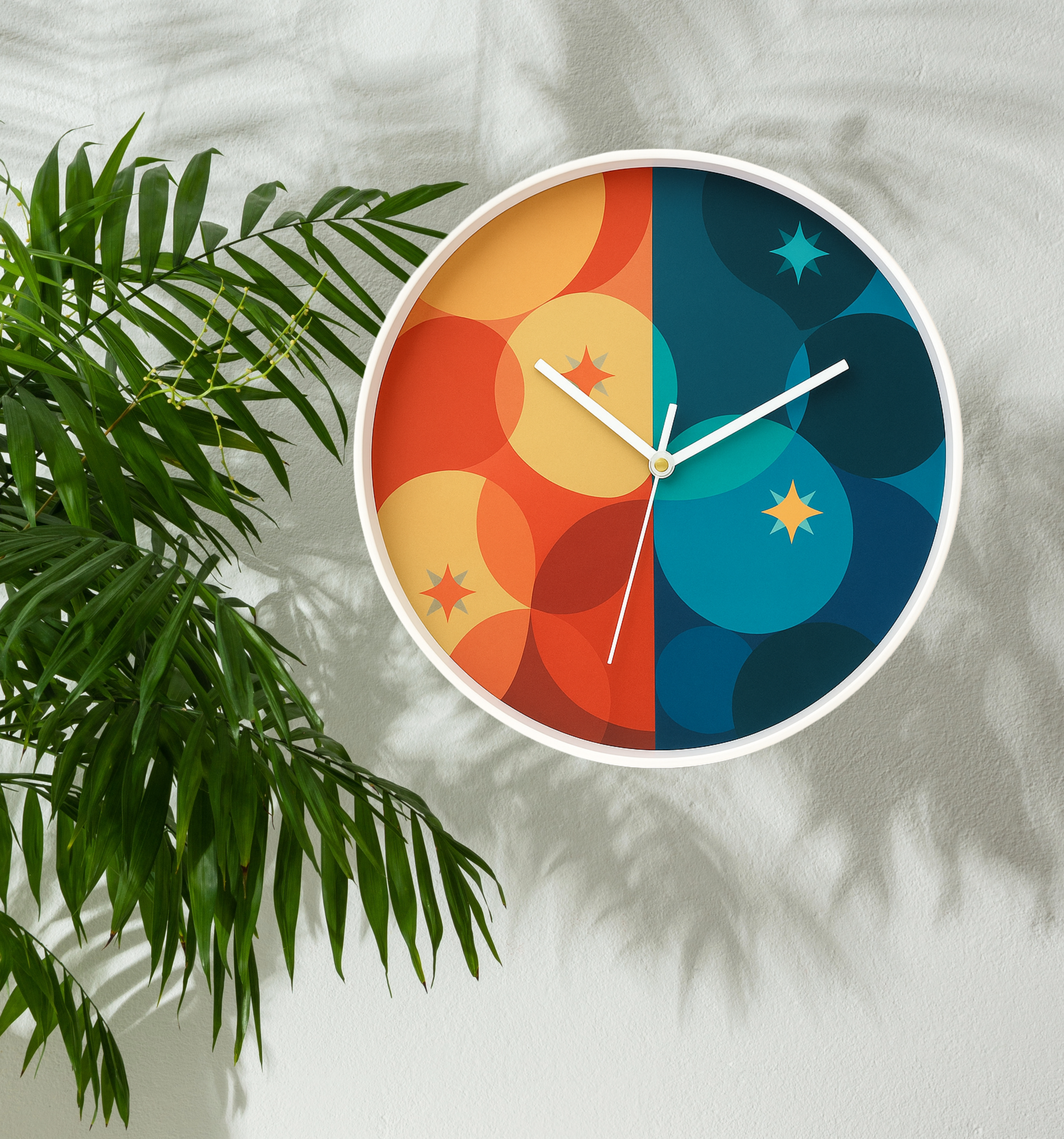 Modern Geometric Wall Clock