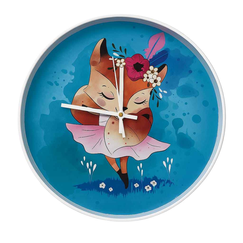 Cute Cartoon Deer Wall Clock