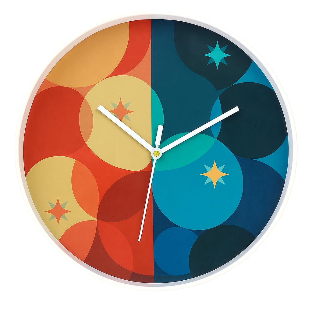 Modern Geometric Wall Clock